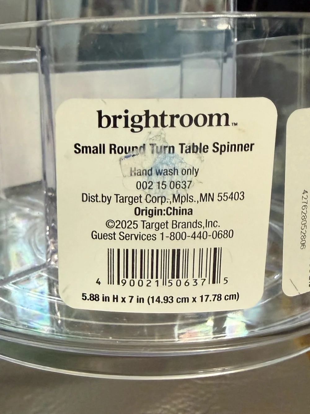 brightroom Clear Acrylic Rotating Vanity Organizer - Clear